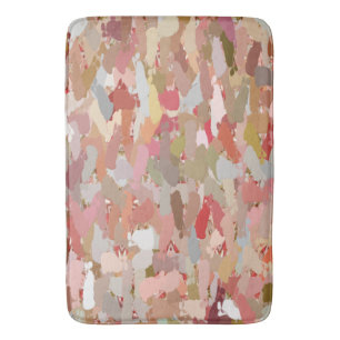 Coral Paint Splatter bath mat