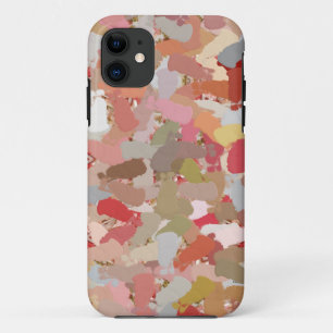 Coral Paint Splatter iPhone 11 Case