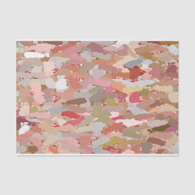 Coral Paint Splatter tissue paper (Front)