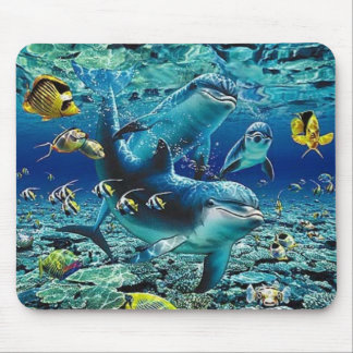 coral_pals_dolphins_1B, Roll All Over me Mouse Mat