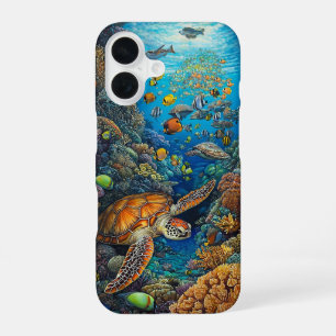 Coral Party iPhone 16 Case