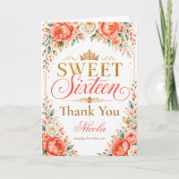 Coral Peach Ivory Sweet Sixteen