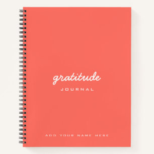 coral peach thanksgiving gratitude journal