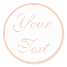 Coral/Peach Wedding Envelope Seals w/ Custom Text