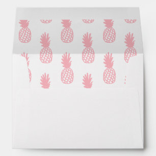Coral Pineapple Pattern Envelope