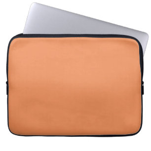 Coral pink accent decor ready to customise laptop sleeve