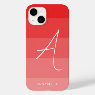 Coral Pink Colour Blocks Custom  Case-Mate iPhone 14 Case