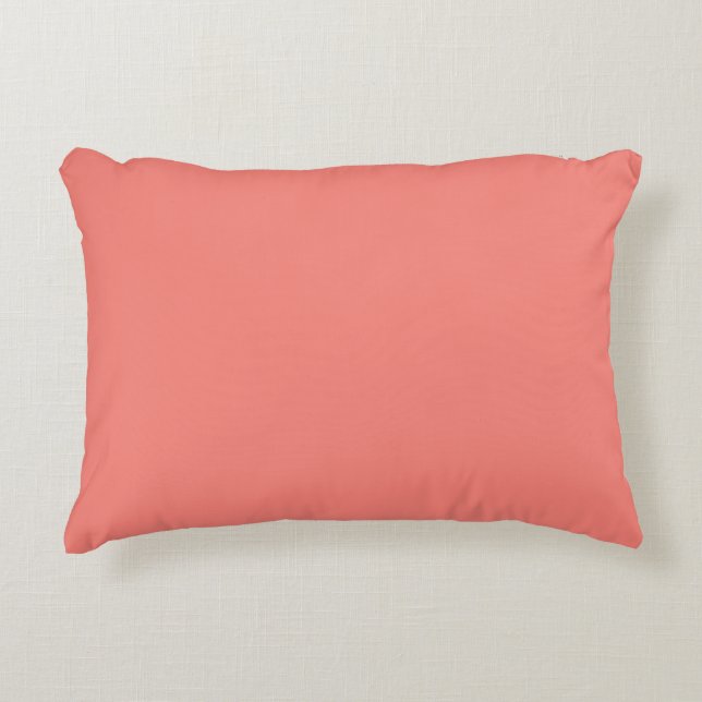 Coral Pink Decorative Cushion (Front)