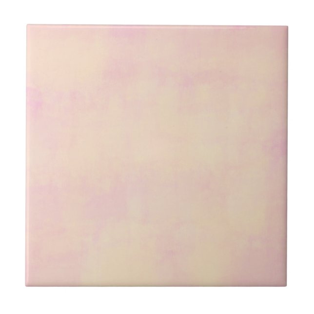 Coral Pink Earthy Pastel Tones Tile (Front)