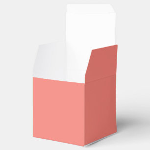 Coral Pink Favour Box