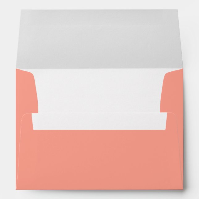 Coral Pink Flamingo 5x7 7x5 Envelope (Back (Bottom))