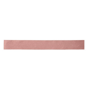 Coral Pink Foil Printed Satin Ribbon
