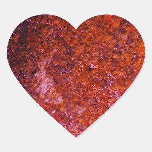 coral pink heart heart sticker