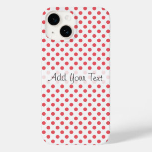 Coral Pink Polka Dots by Shirley Taylor Case-Mate iPhone 14 Case