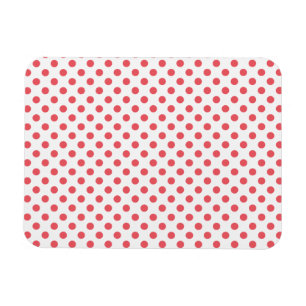 Coral Pink Polka Dots by Shirley Taylor Magnet