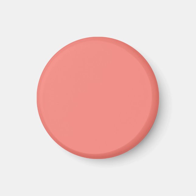 Coral Pink Premium Full Colour Magnet (Front)