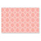 Coral Pink Quatrefoil Geometric Pattern