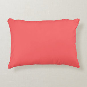 Coral Pink  (solid colour)  Decorative Cushion