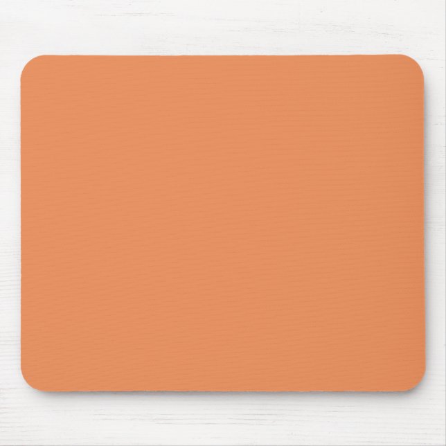 Coral pink solid colour ready to customise mouse mat (Front)
