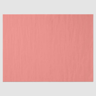 Coral Pink Solid Colour Tissue Paper