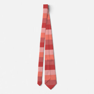 Coral Pink Stripes Tie