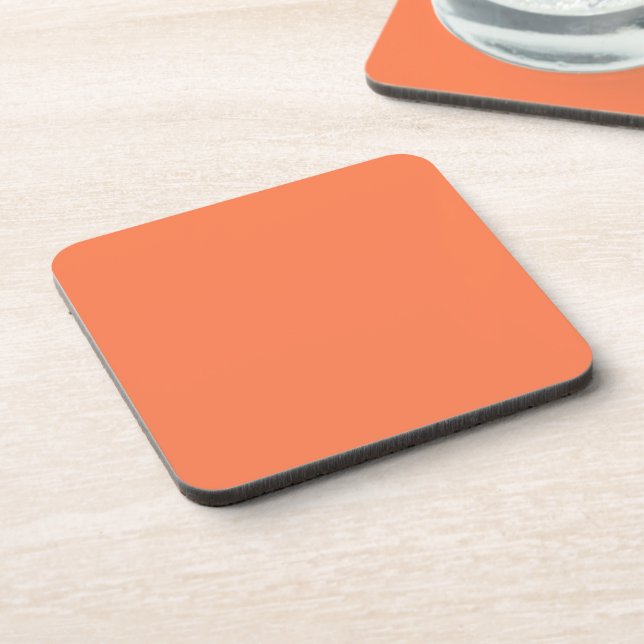 Coral Plastic Coaster (Left Side)