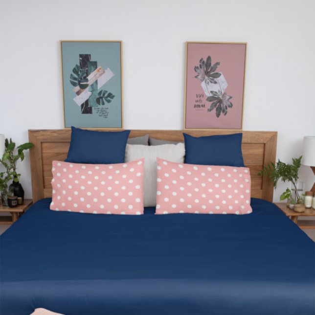 Coral Polka Dot Pillowcase (Creator Uploaded)