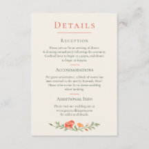 Coral Poppy Garden Wedding