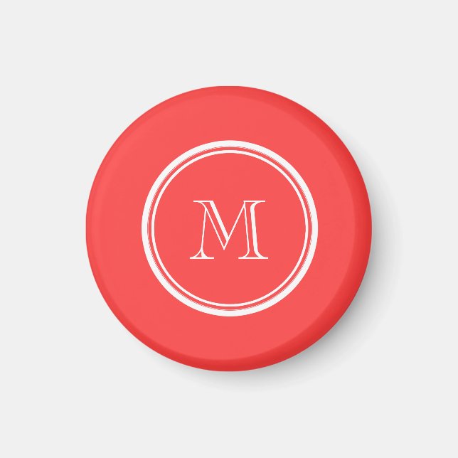 Coral Red High End Coloured Magnet (Front)