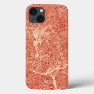 Coral Red Marble Texture  iPhone 13 Case