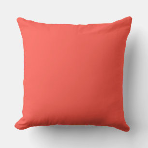 Coral Red Solid Cushion