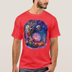 Coral Reef A watercolor inspired Coral Reef T-Shirt