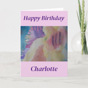 Coral Reef Abstract Art Birthday Card