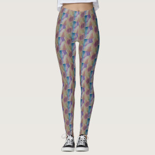 Coral Reef Abstract Art Leggings