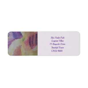 Coral Reef Abstract Art Return Address Label