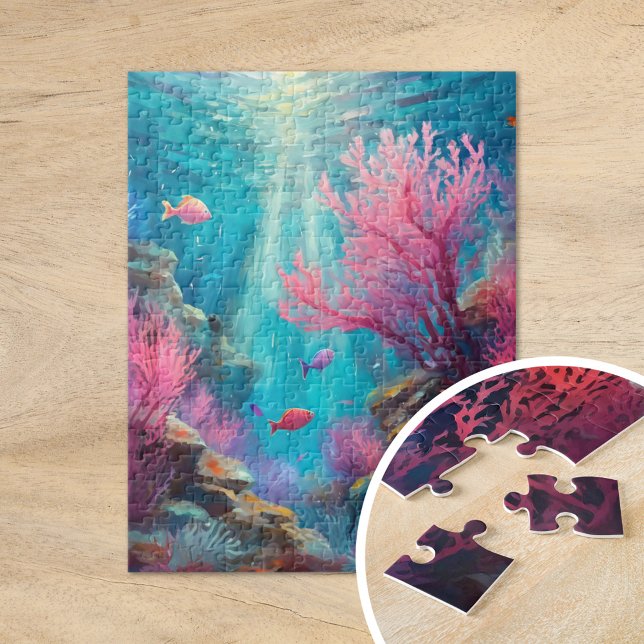 Coral Reef Abstract Ocean Modern Art Jigsaw Puzzle (Creator Uploaded)