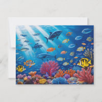 Coral Reef and Tropical Fish Ocean Marine Life 