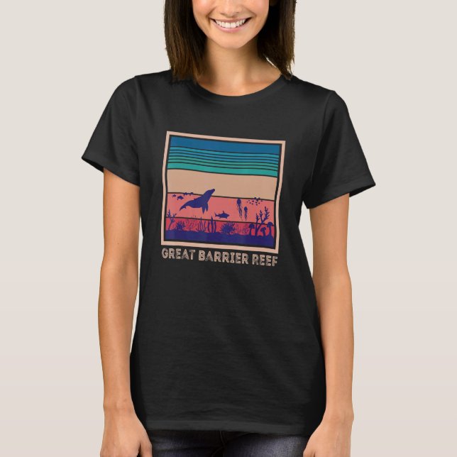 Coral reef Australia Great Barrier Reef Diving Sou T-Shirt (Front)
