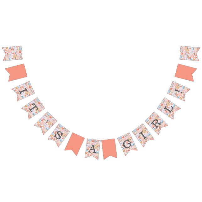 Coral Reef Baby Shower Bunting (All)