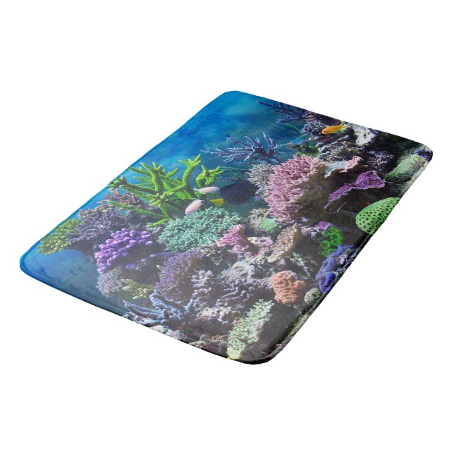 Coral Reef Bath Mat. Mat (Angled)