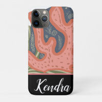 Coral Reef Beach Botanical Illustration Pattern