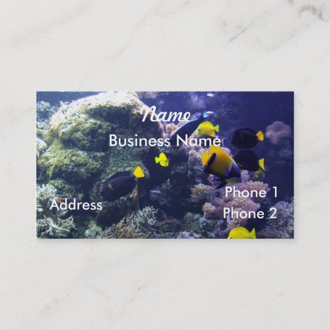 Coral-reef Business Card (Front)