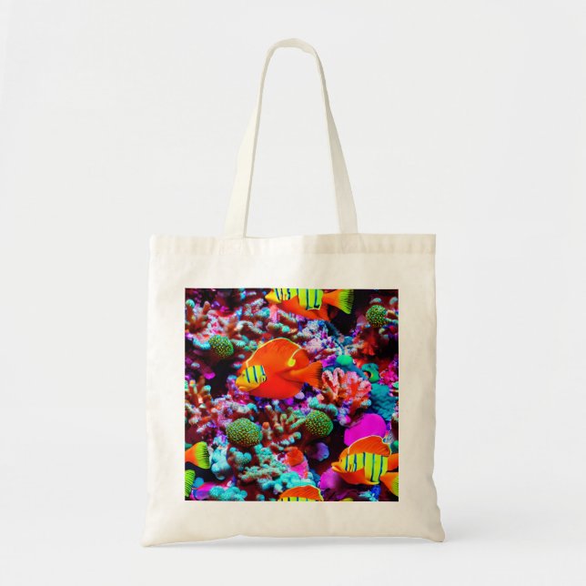 Coral Reef Canvas Tote Bag (Front)