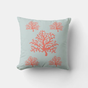 Coral Reef - Coastal Living Throw Pillow
