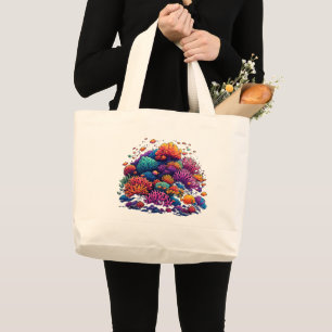 Coral Reef Design - Jumbo Tote