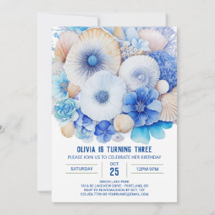  Coral Reef Discovery Boy Birthday Invitation