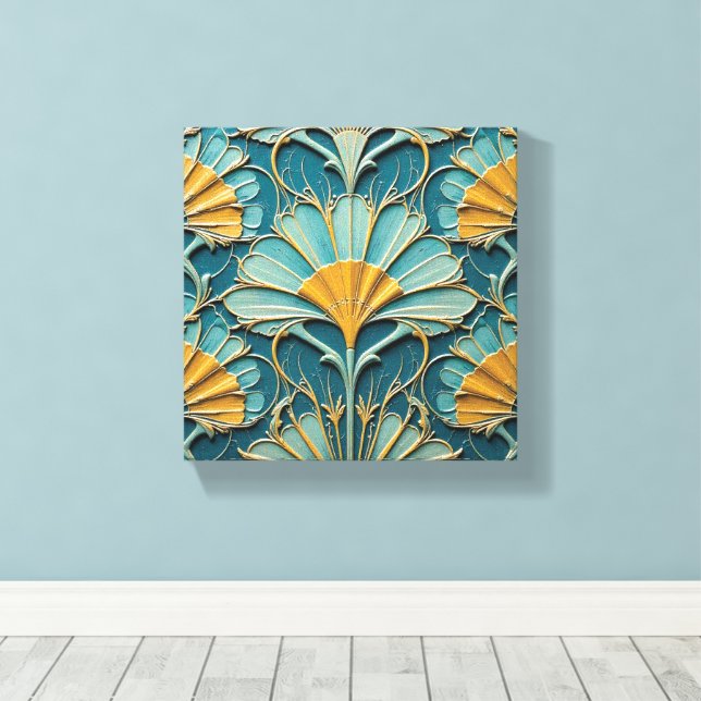 Coral Reef Fan Canvas Print (Insitu(Wood Floor))