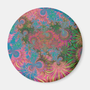 Coral Reef Fractal Abstract Art Magnet
