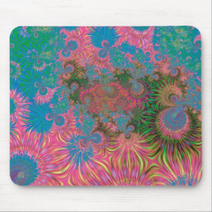 Coral Reef Fractal Abstract Art Mouse Mat