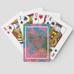 Coral Reef Fractal Abstract Art Playing Cards